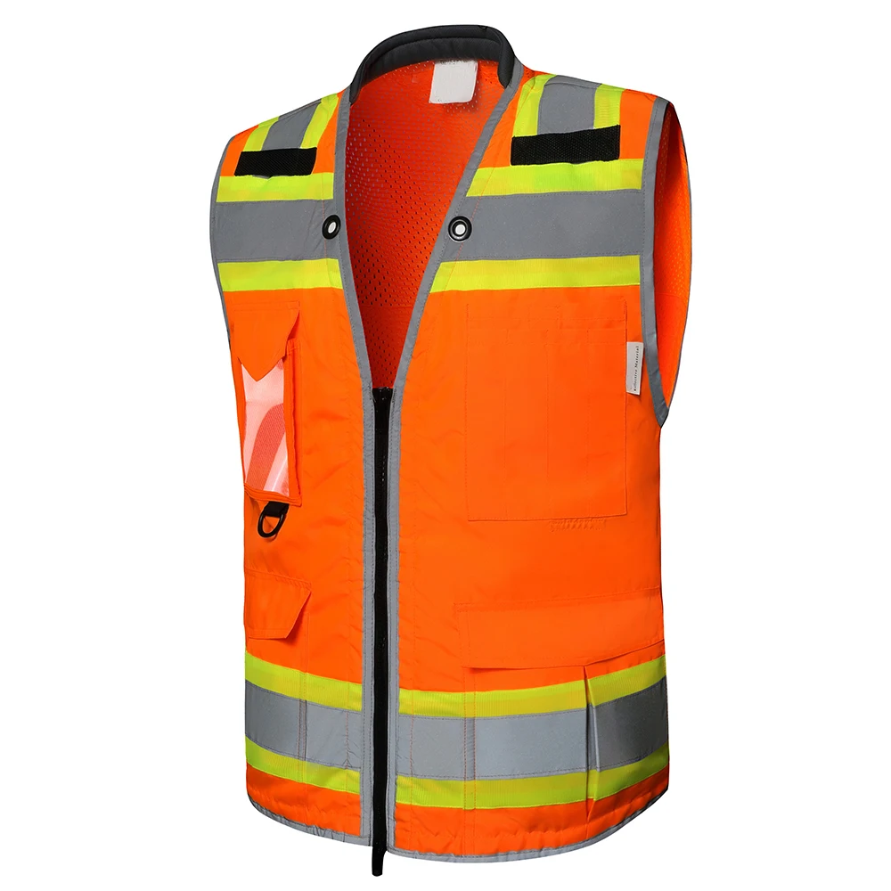 Black & Red Safety Vest For Road, Security, Working, High Visibility Tactical vest