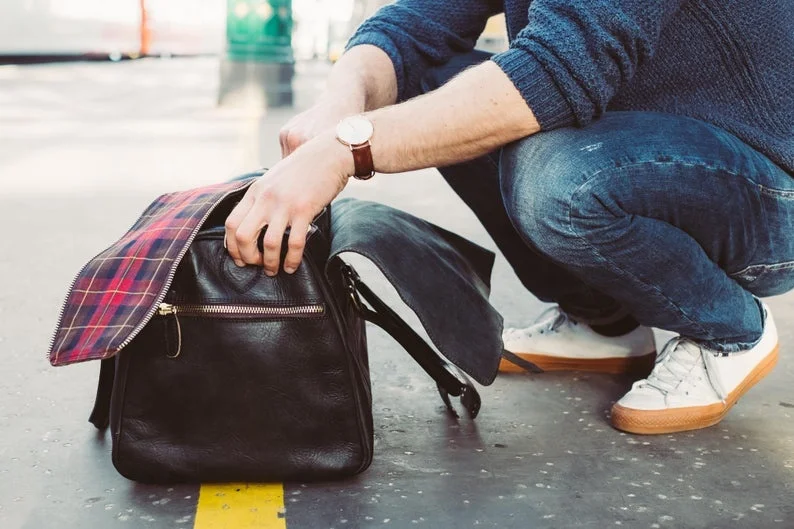  Кожаная сумка для тренажерного зала дорожные сумки ручной клади Легкий нести сумку унисекс LDN-0037