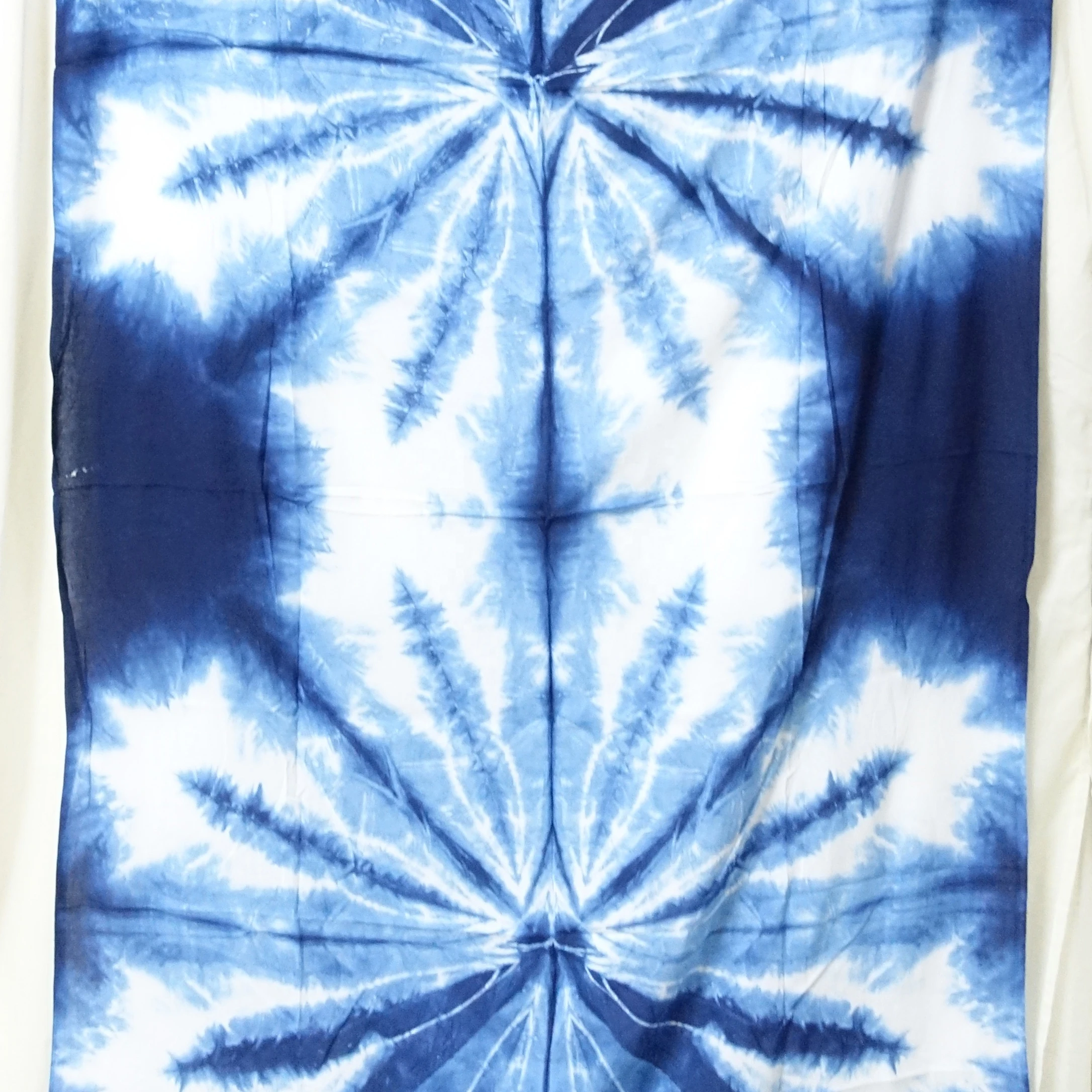 Синяя пикантная пляжная одежда цвета индиго с разноцветным узором ручной работы парео саронг