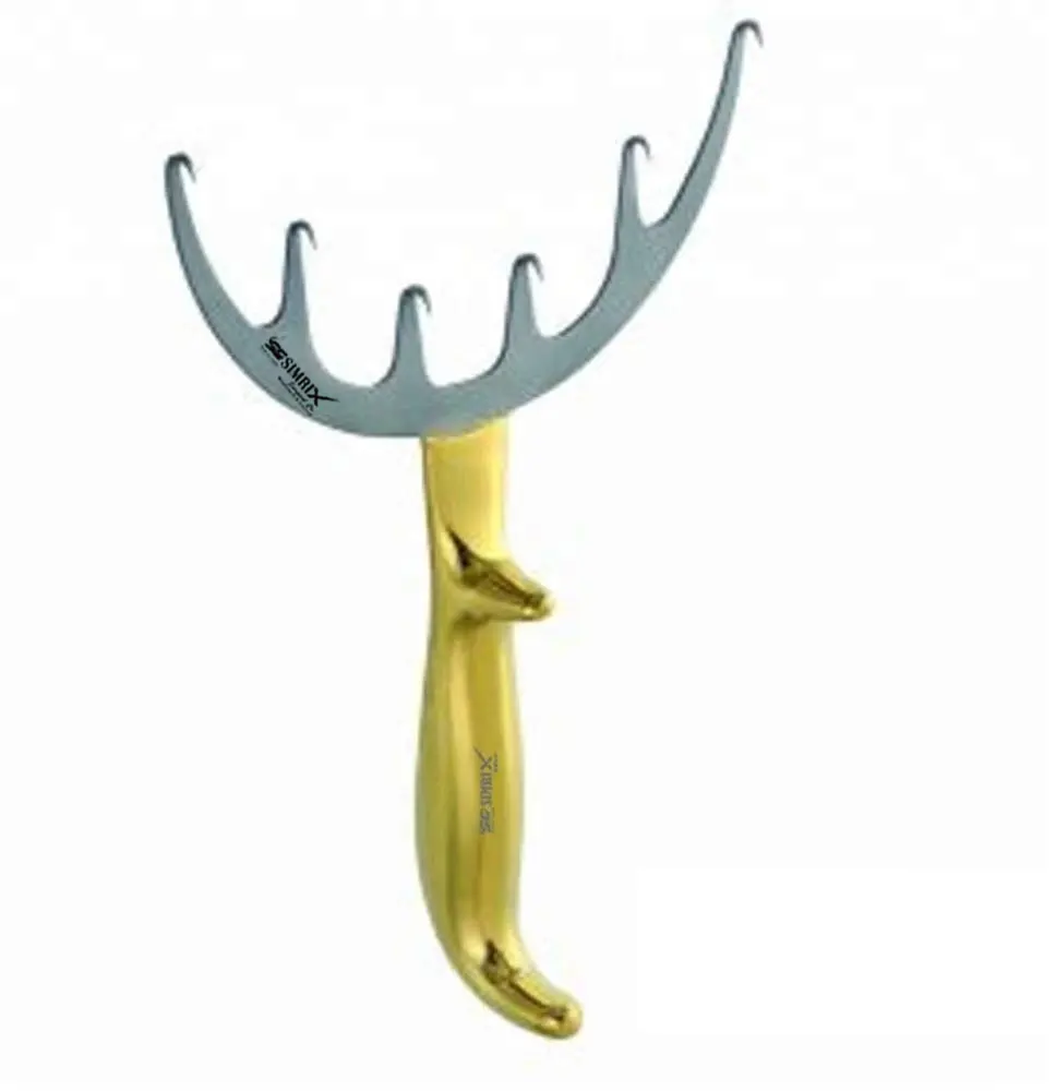 Ретрактор для пластической хирургии SIMRIX, Длина 8-1/4 дюйма (21 см) ширина 7 дюймов (18 см), 6 зубцов