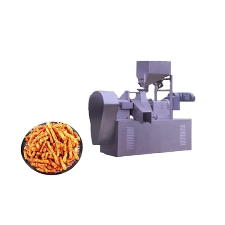 150 kg/h Baked Cheetos Puffs Kurkure Food Extruder production line