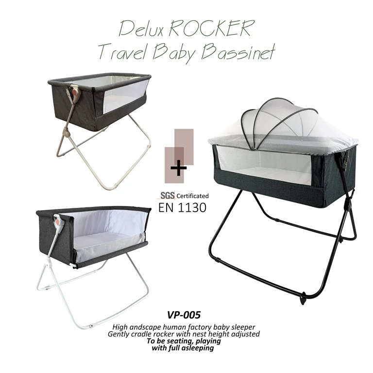
hot sell fancy features easy portable rock n play 3 in 1 baby carry cot sleeper 
