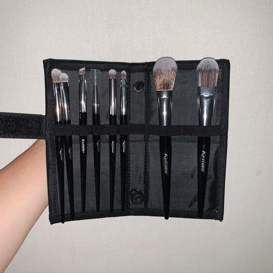 keli hot selling eyeshadow brush about cosmetic tools and black makeup brush set