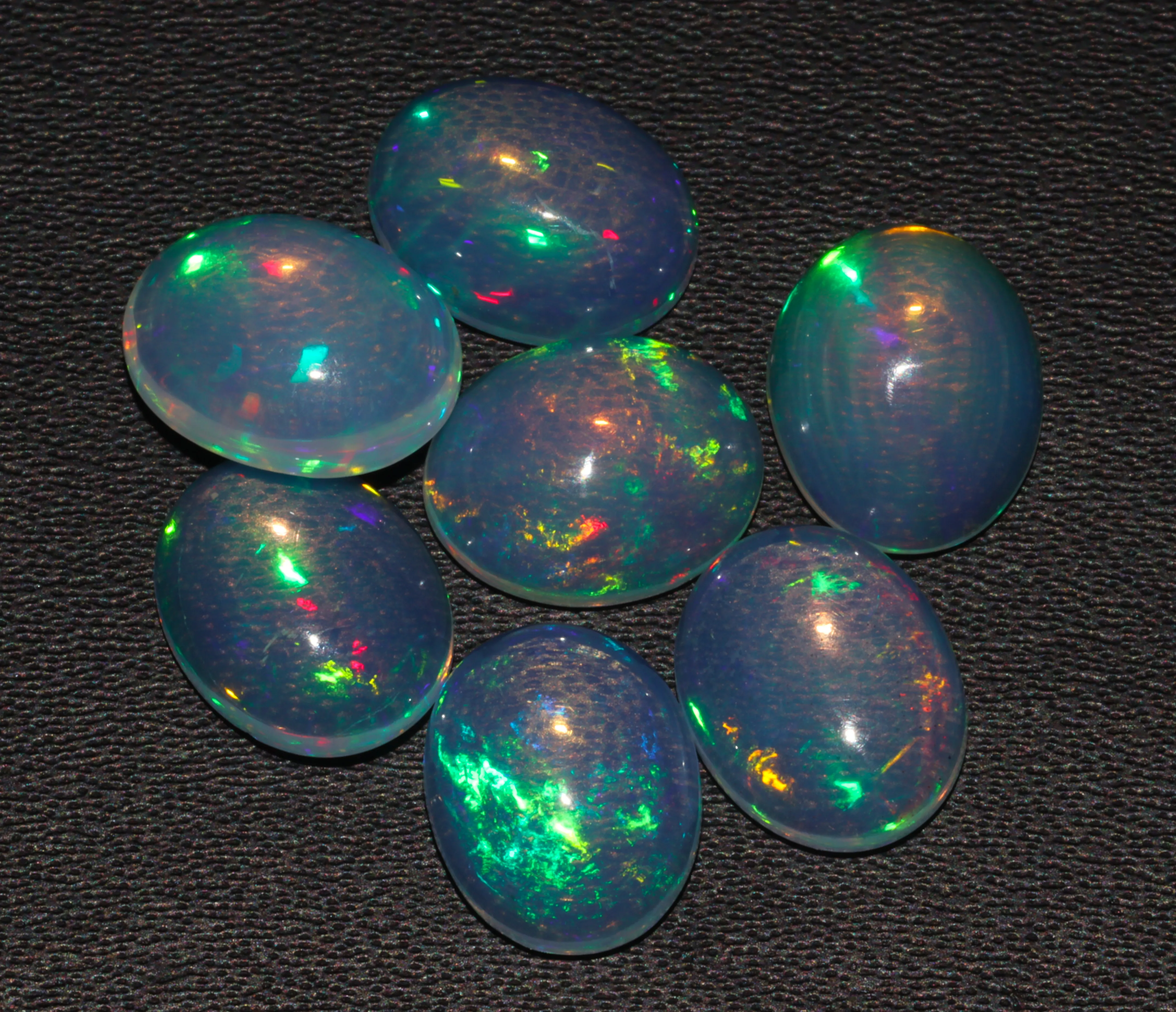 3x5 - 8x10 мм натуральный Эфиопский Опал драгоценный камень кабошон полноцветный огненный плоская задняя кабина