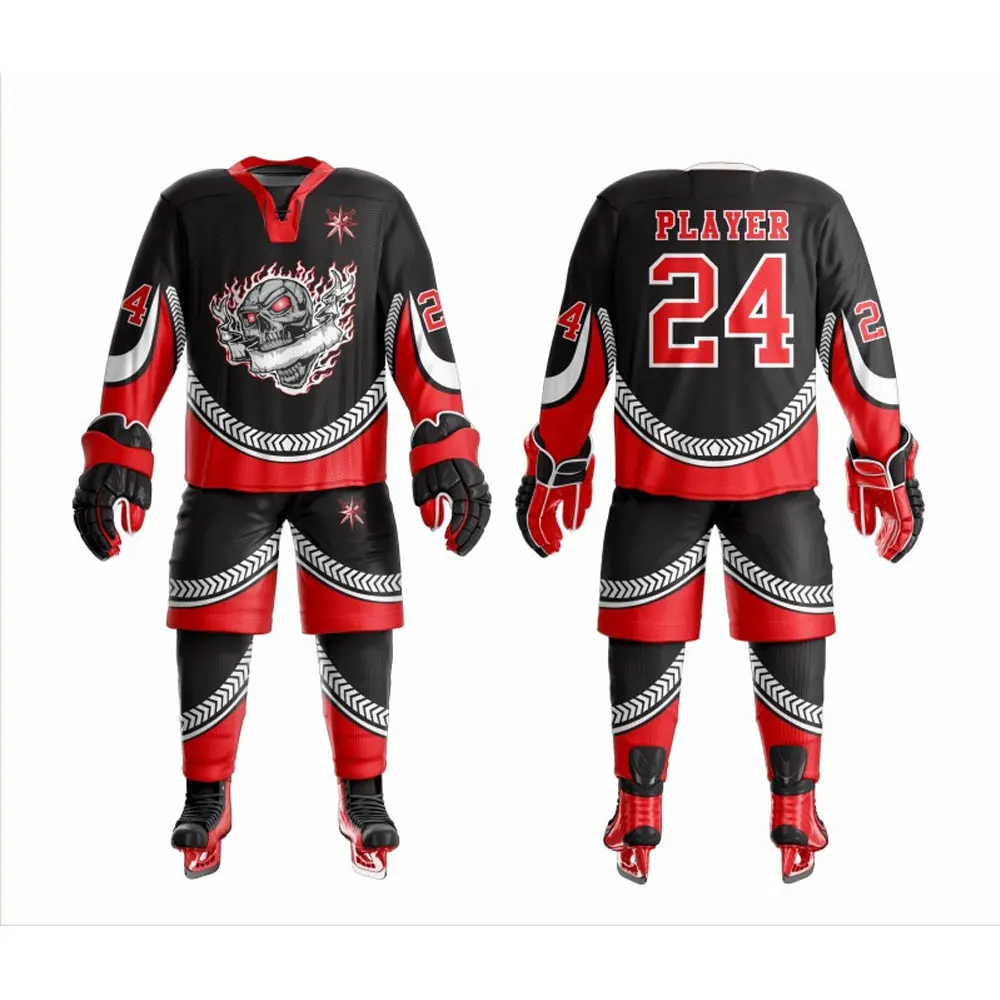 
Cheap Cost Custom 100% High Quality Ice Hockey Uniform | Customized Logo Team Sports Sublimation Ice Hockey Uniforms 