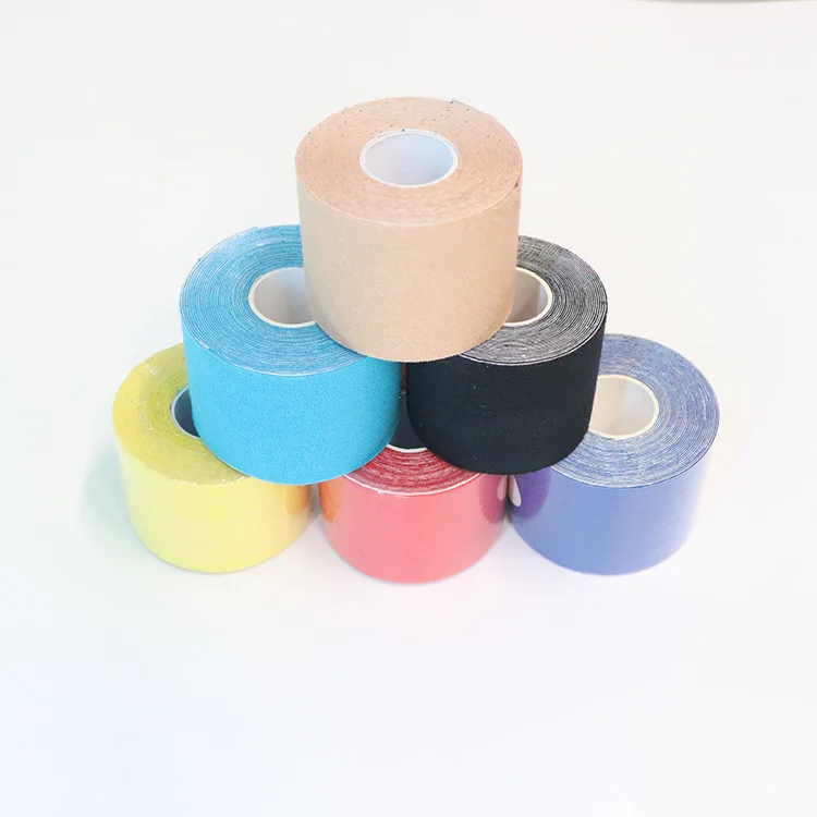 Bluenjoy Wholesale Custom Printed Multicolor K Sports Kinesiology Sports Tape Waterproof Kinesiology Tape Muscle Sports Tape