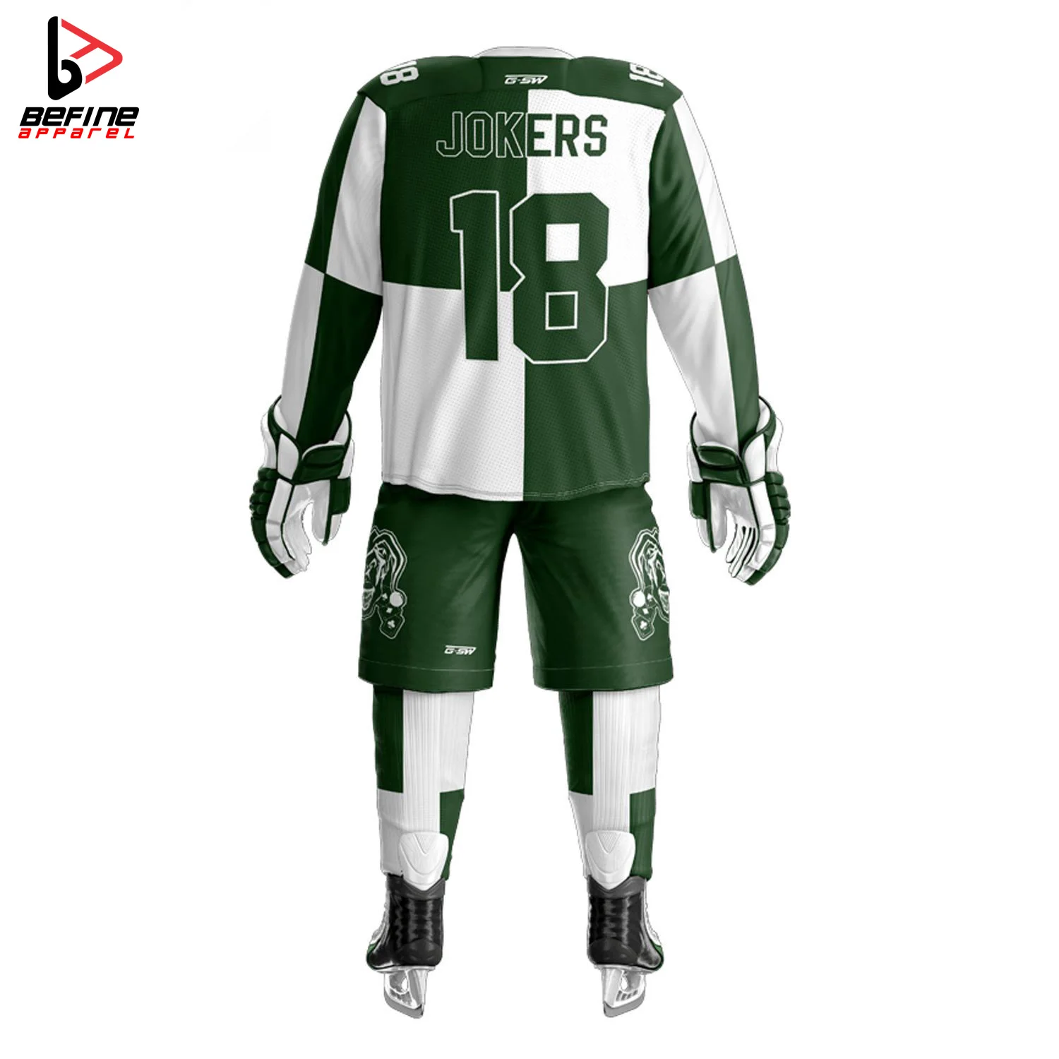 Командная дышащая Джерси для хоккея на поле из 100% полиэстера мужская форма льду с сублимационной печатью.