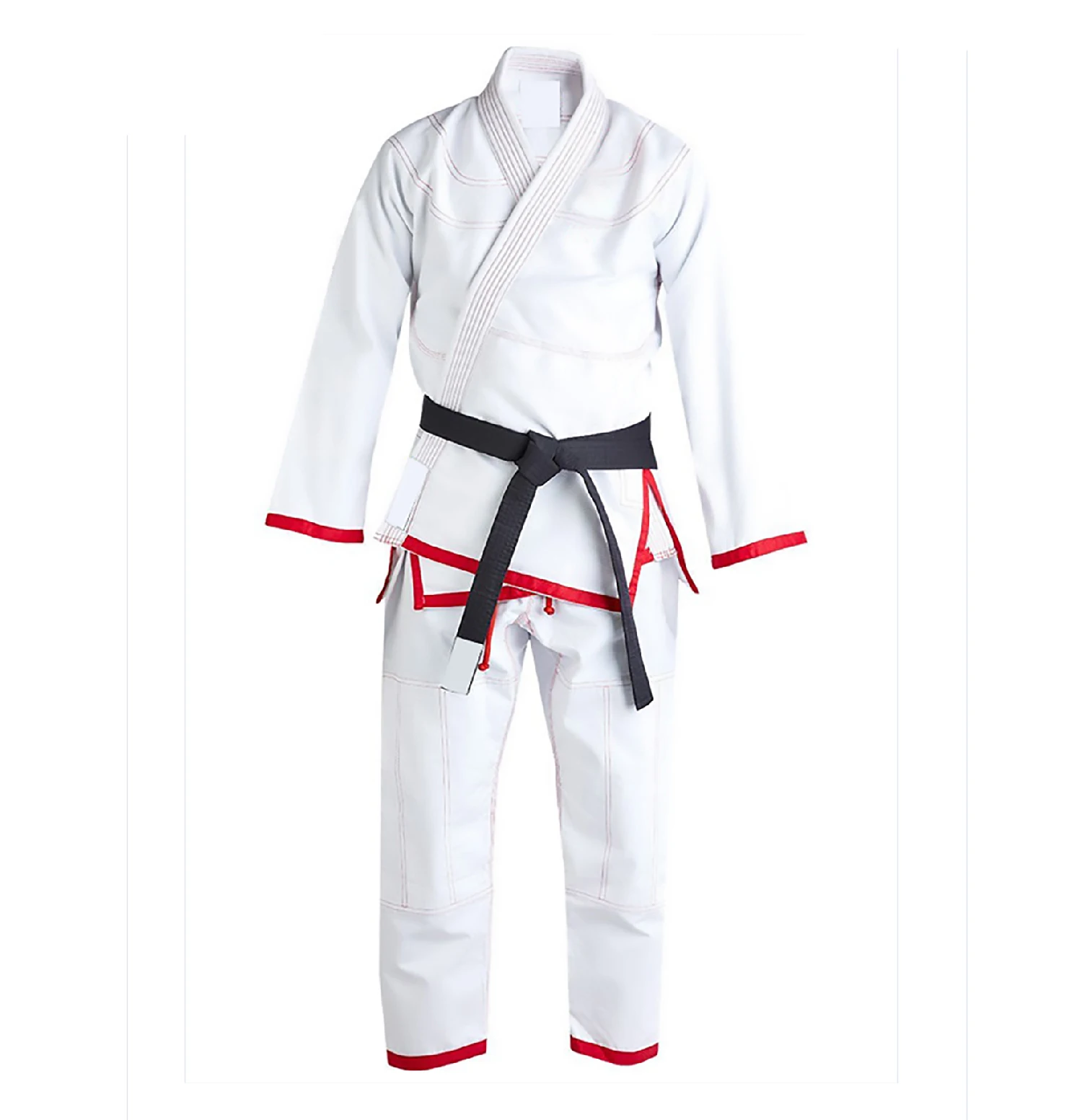 
2021 New White BJJ, Karate Uniform Judo Uniform 100% Cotton Breathable Fabric For Adults Men Judo Karate Suits 