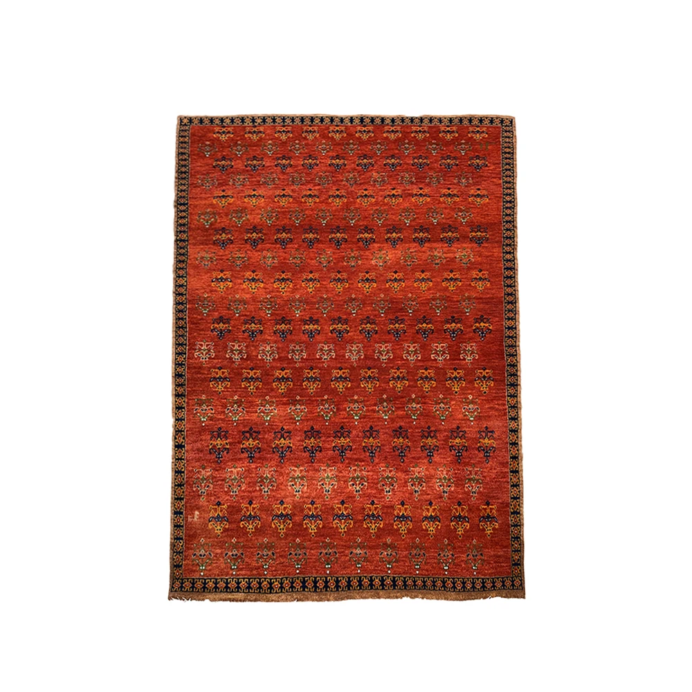 Premium Quality 4 x 6 mm Size Beautiful Tribal Style Hand Knotted Wool & Silk Pile Carpet Rug Manufacturer From India