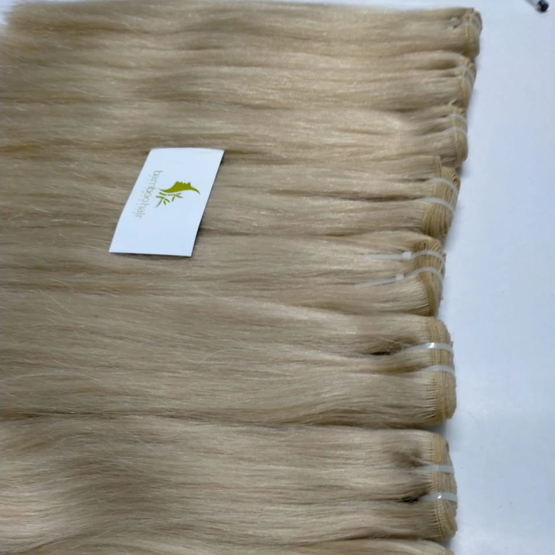 Bamboo hair Vietnam weft hair from 100% virgin Vietnam full color