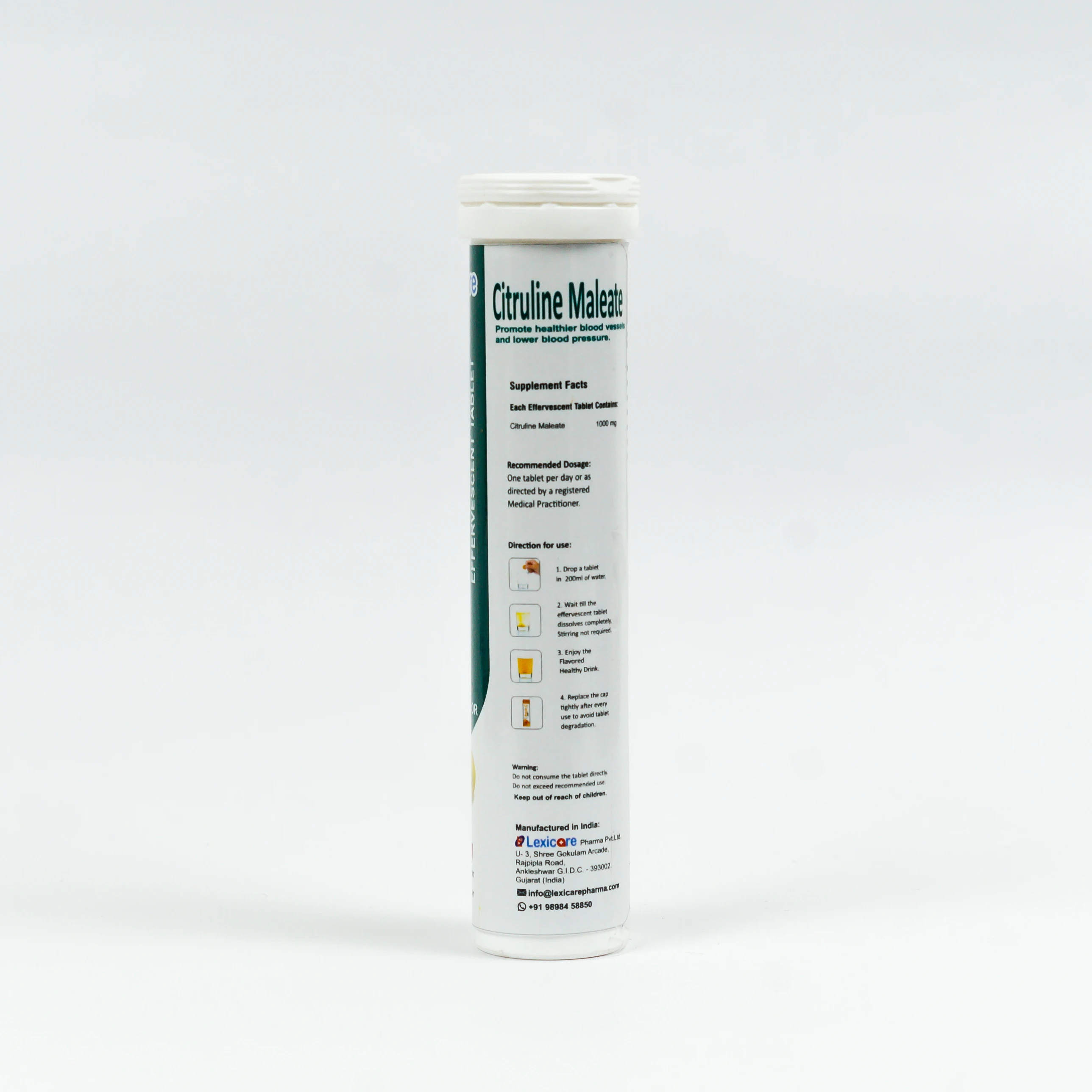 High Quality  Citruline Maleate Effervescent Tablet with good taste and flavor for kids and adult.