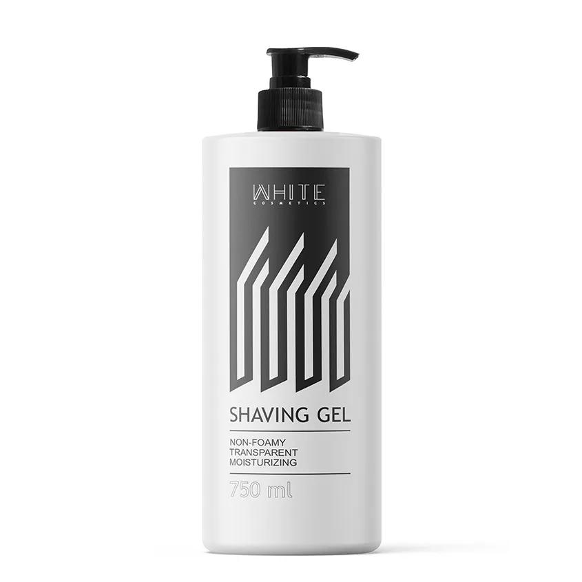 WHITE COSMETICS 750 ml Shaving Gel For Lining the Beard Contours and the Edges of the Hair Growth Line