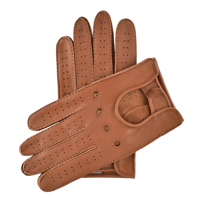 Men Women Car driving gloves deerskin leather driving gloves Full finger  touch screen ar driving gloves