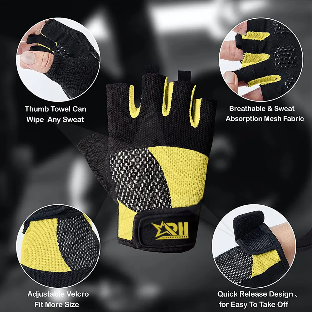 Bodybuilding  Fitness Gym Gloves Exercise Weightlifting Fitness Gym Gloves