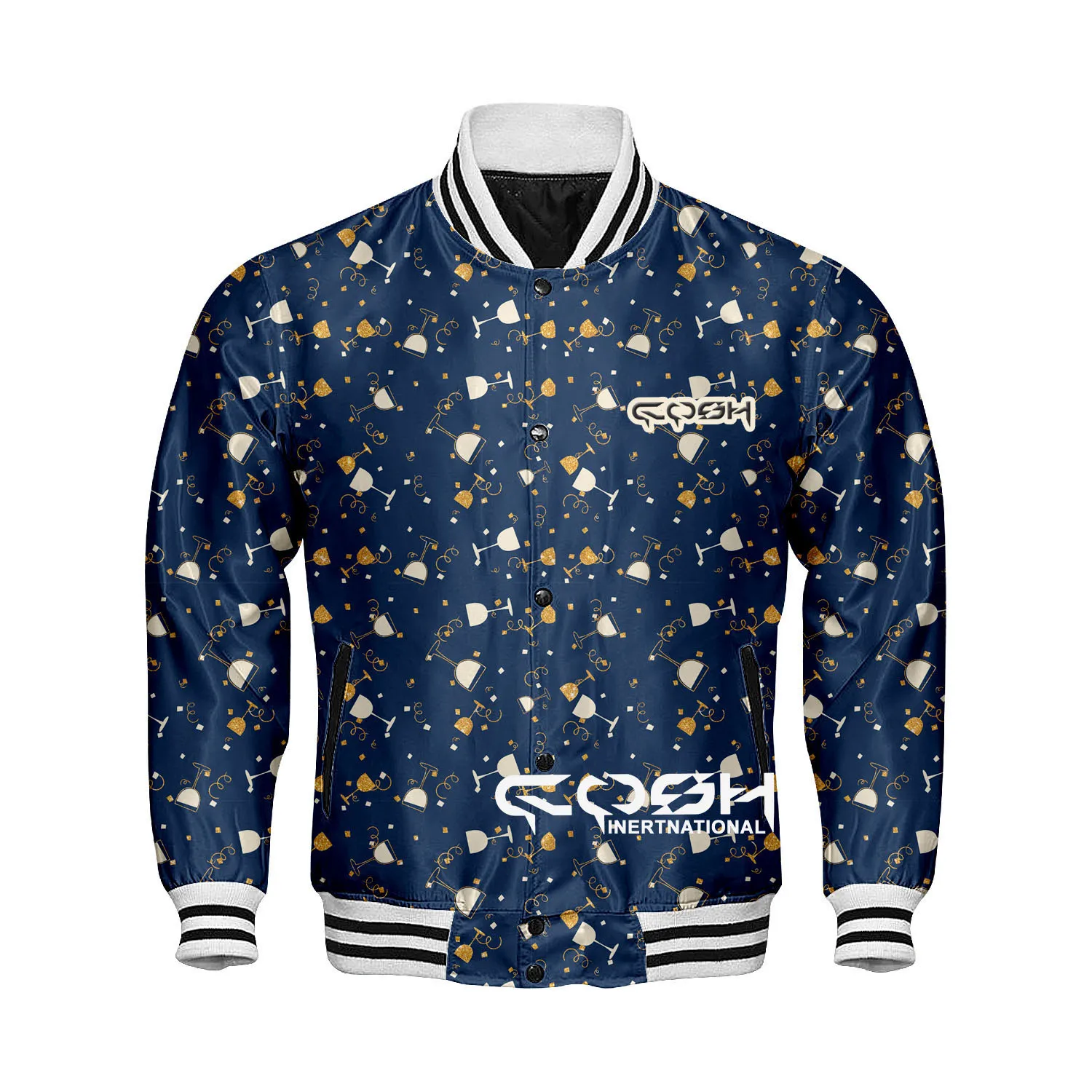 Highquality Sublimation Printed Baseball Jacket Sports And team Wear Windproof Letterman Pullover Jacket Vendor From Pakistan