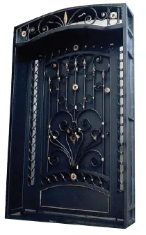 High Quality Wrought Iron Turkish Security Door - Forged Iron Component decorative door and window accessory welded part