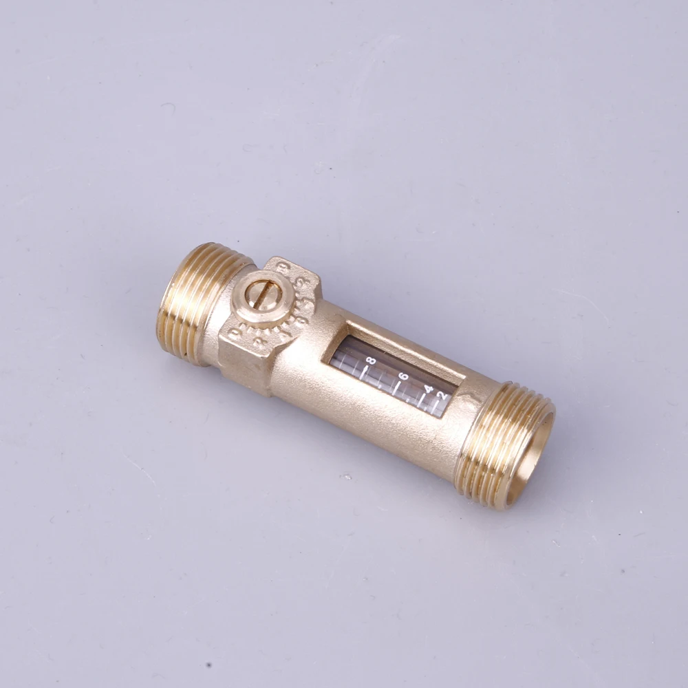 Латунный шаровой кран с балансировкой на солнечной батарее расходомер 1/2 дюйма