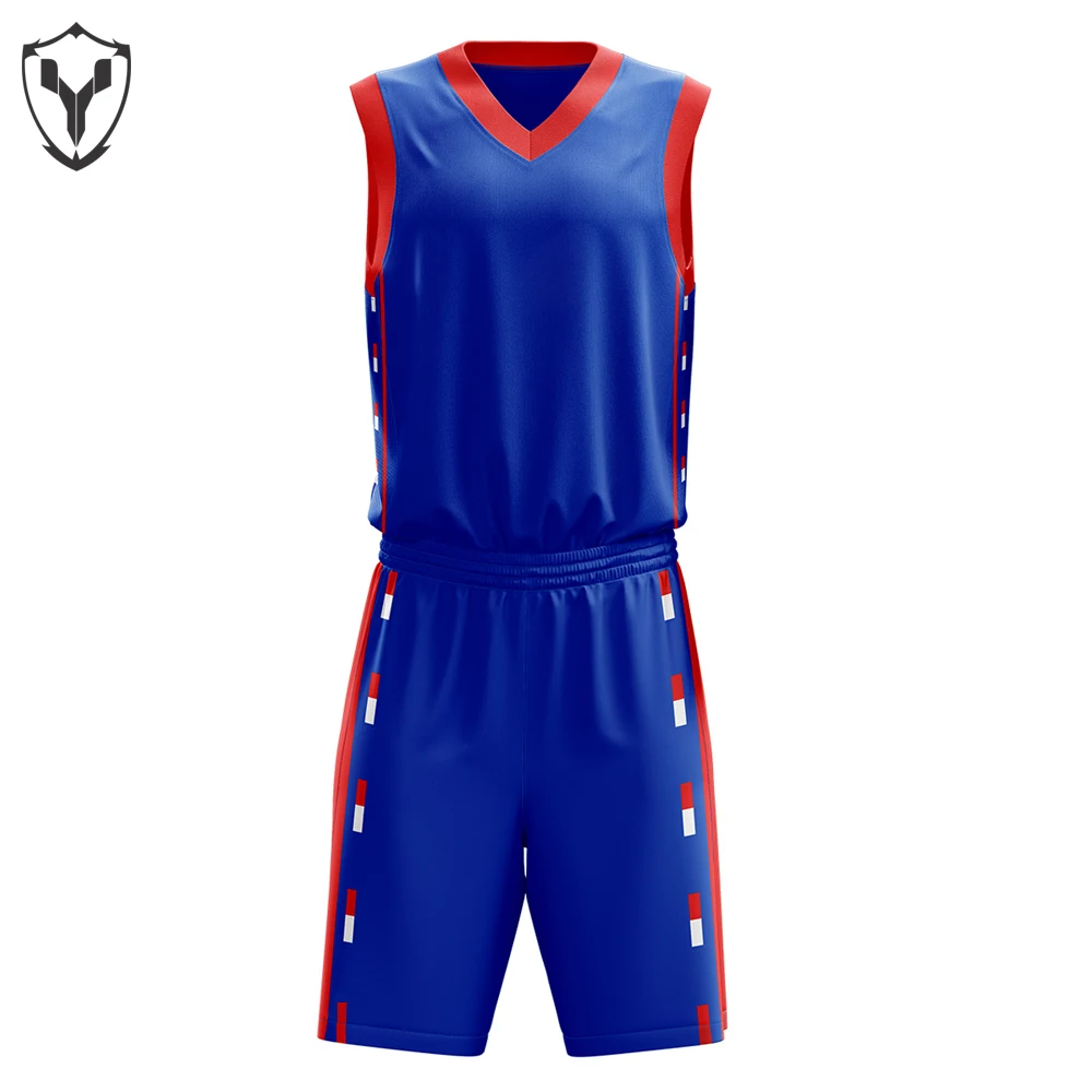 High Quality Embroidery Stitched Men Sports wear Custom Design Sublimated Digital Printed Low Price Basketball Uniform Sets