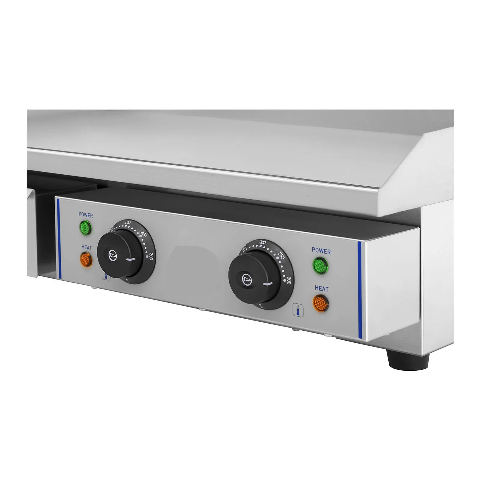 Hot Sale Stainless Steel Electric Table Counter Top Flat Plate Cast Iron Double Electric Griddle Grill For Hotel Restaurant