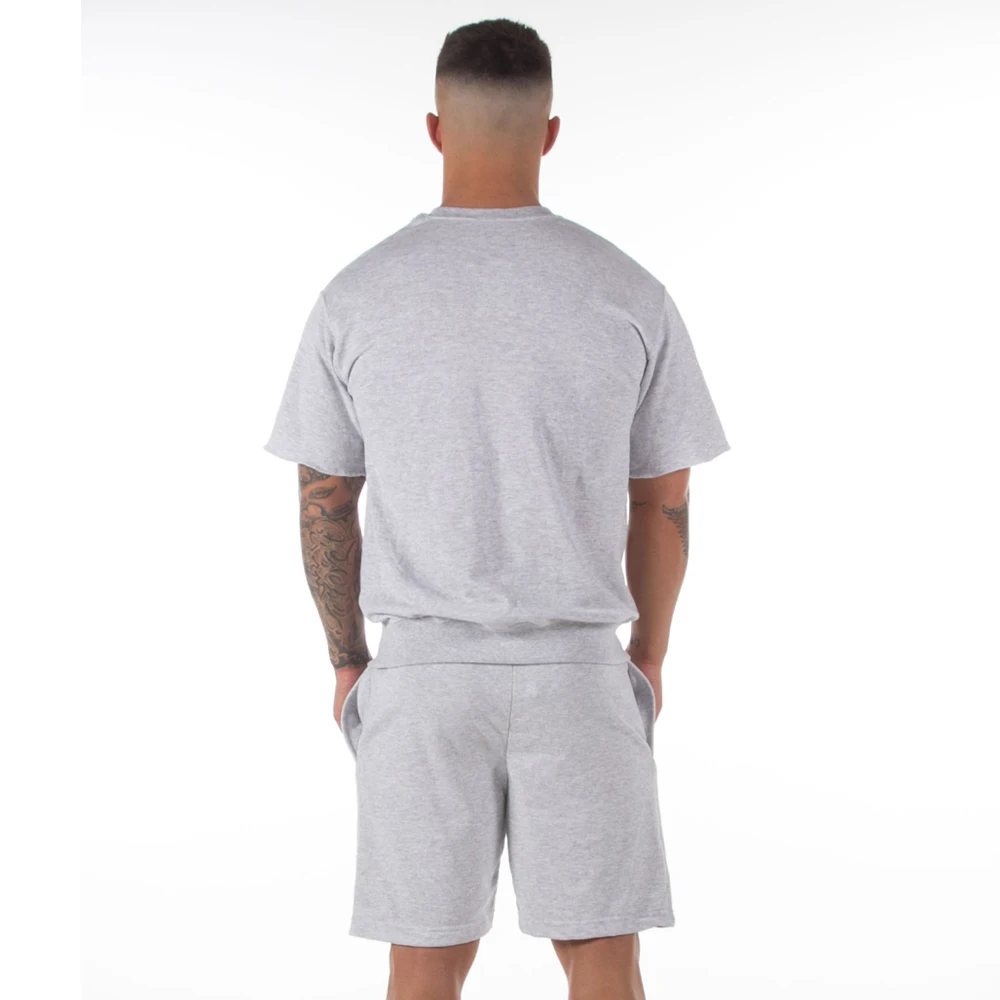 
Summer 100% cotton tee custom t-shirt and shorts , blank longline t shirt men logo with your own choice 
