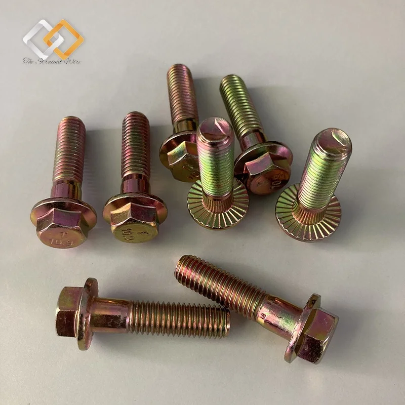 Новинка, Лидер продаж, болт с шестигранным фланцем 10,9 M10 JIS B1189, болт с шестигранным фланцем M10