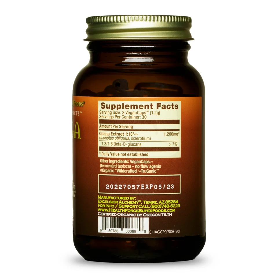 Здоровая добавка Chaga 90 VeganCaps