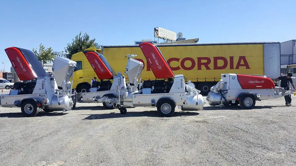 Mortel Meister 6000 BS Mortar Mixing and Transfer Machine - Screed Machine with Skip/Scraper