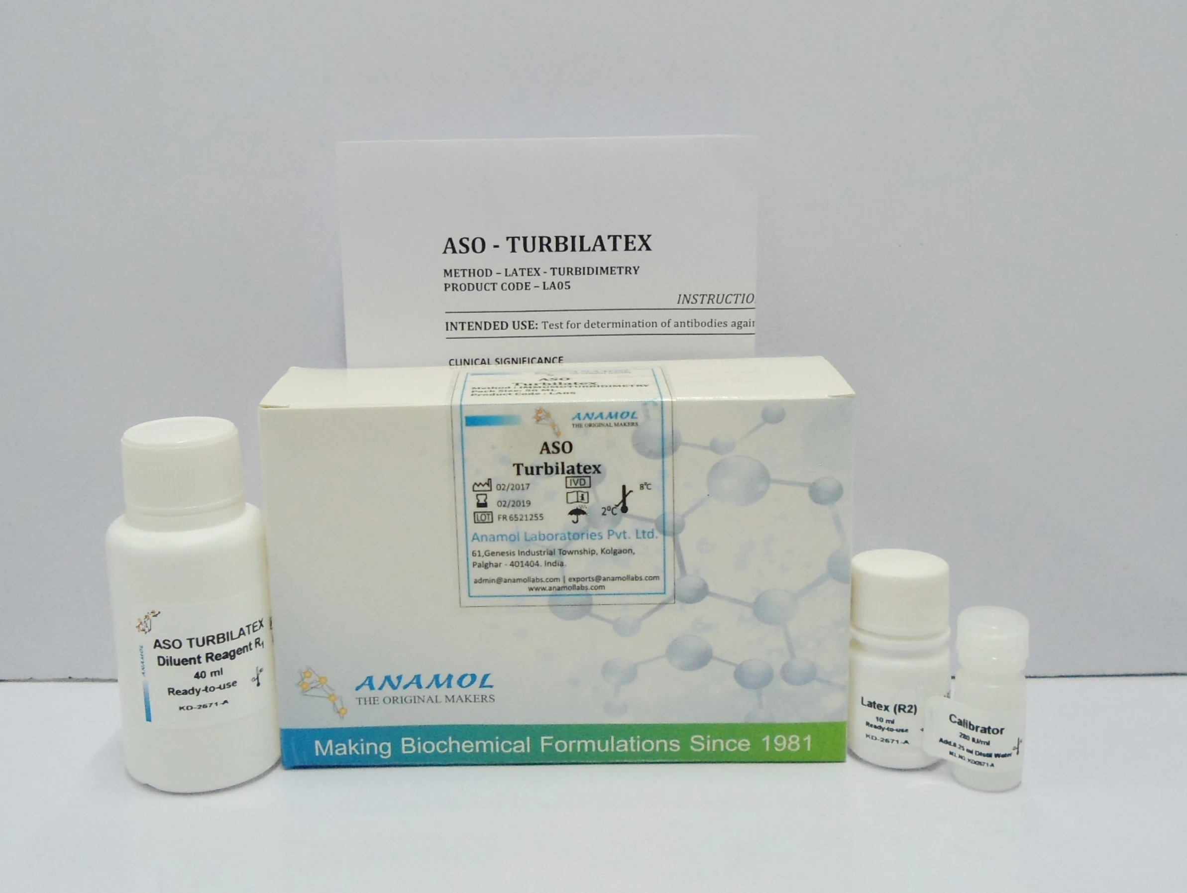 ASO/CRP/RF Turbilatex Turbidmertric Method