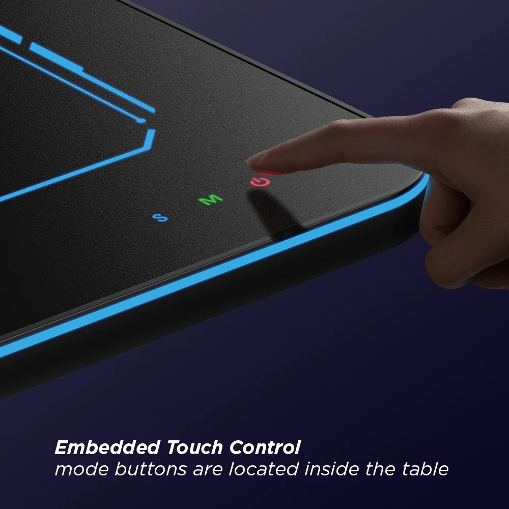 Сенсорный экран RGB Освещение игровой стол настольный большой размер