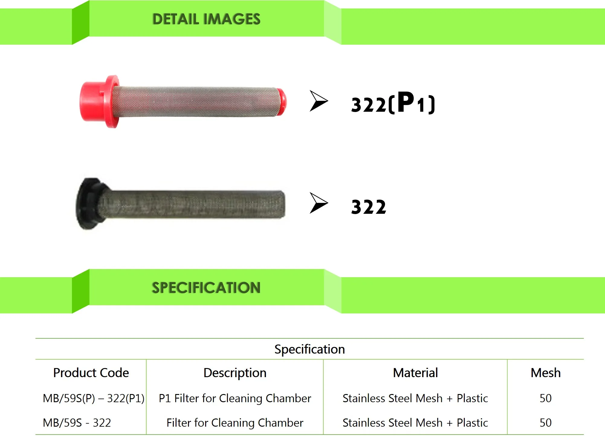 Cross Mark Agricultural Knapsack Sprayer Parts Filter for Cleaning Chamber Plastic body with durable filter