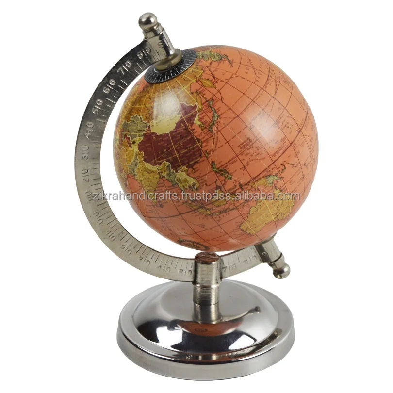 Combo Design World Map Globe With Factory Finishing Design Metal Tableware Globe For Office Lab And School Designs Geography