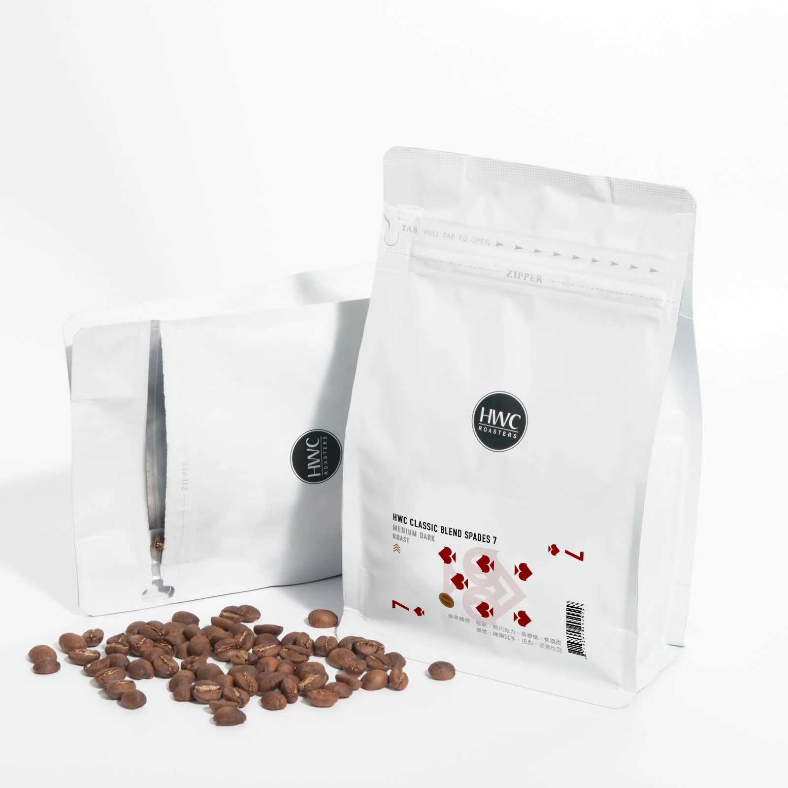 Factory Price HWC Classic Blend Spades 7 Roasted Coffee Beans whole bean coffee supplier arabica coffee bean