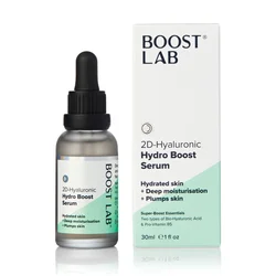 BoostLab 2D-Hyaluronic Hydro Boost Serum Deep Moisturization Bio-Hyaluronic Acid Pro-Vitamin B5