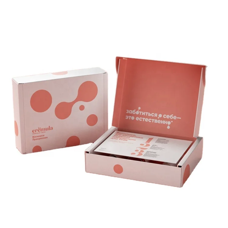  Large Pink Wholesale Custom Logo Cardboard Tuck Top Shipper Mailing Paper Corrugated Shipping Boxes For Dress