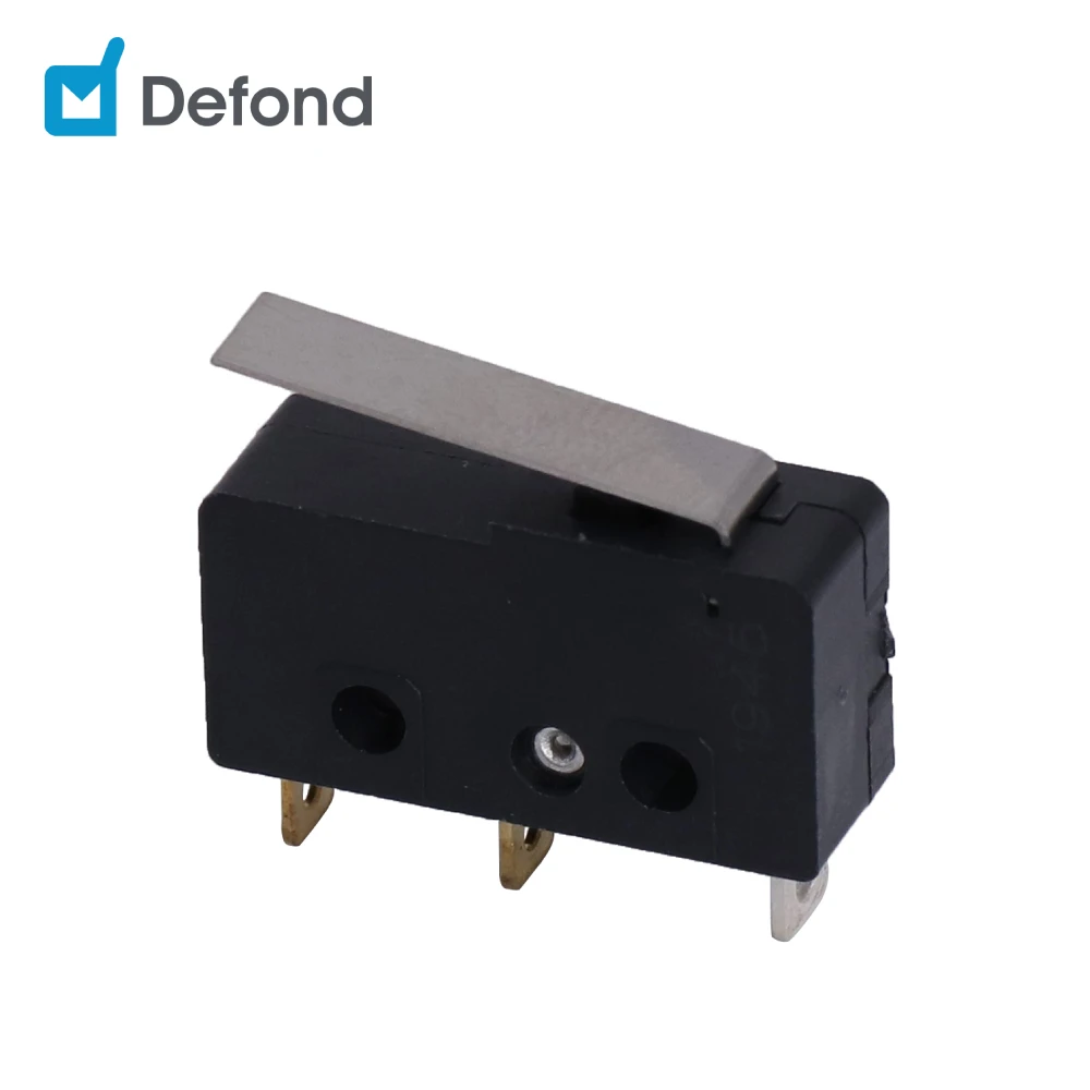 Электронный микропереключатель Defond DMB-1206-C-AAA12-07R 125VAC 3A короткие Шарнирный