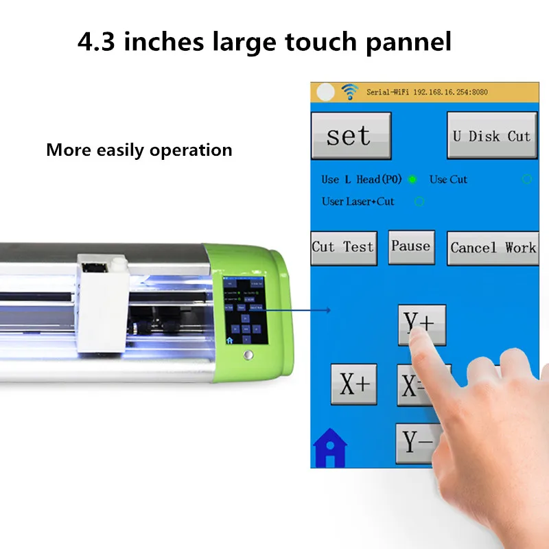 720mm Laser Engraved Desktop Printer Cutter Contour Cutting Machine