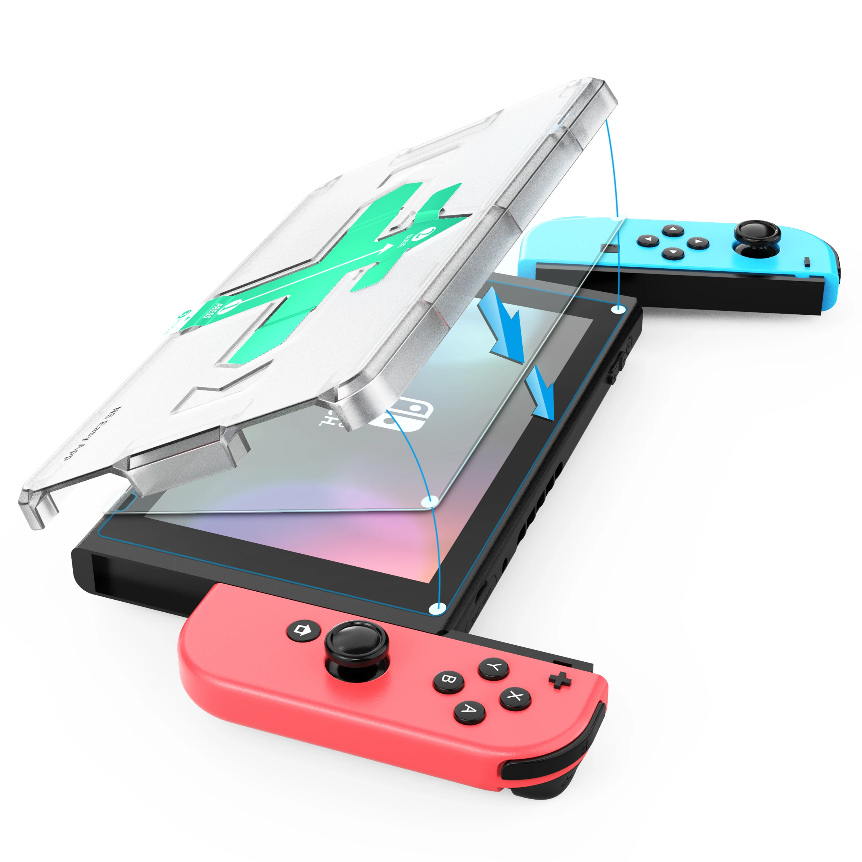 Tempered Glass Screen Protector Game Console Protective Film Guard Temper for Nintendo Switch Oled