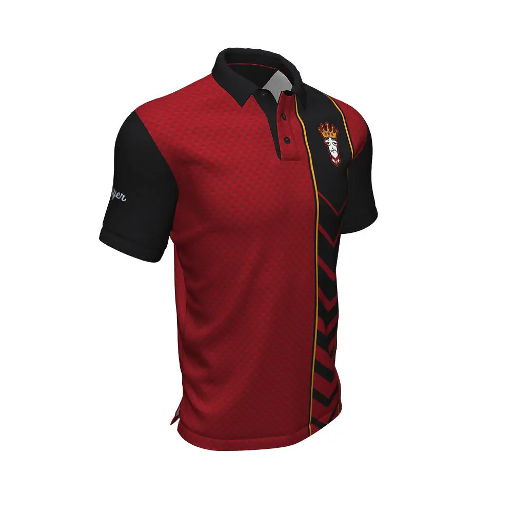 Full Custom Print Men Sublimation Bowling Polo Shirt Wholesale Digital Printing Plain Dart Boy T-Shirt And Polo Shirts