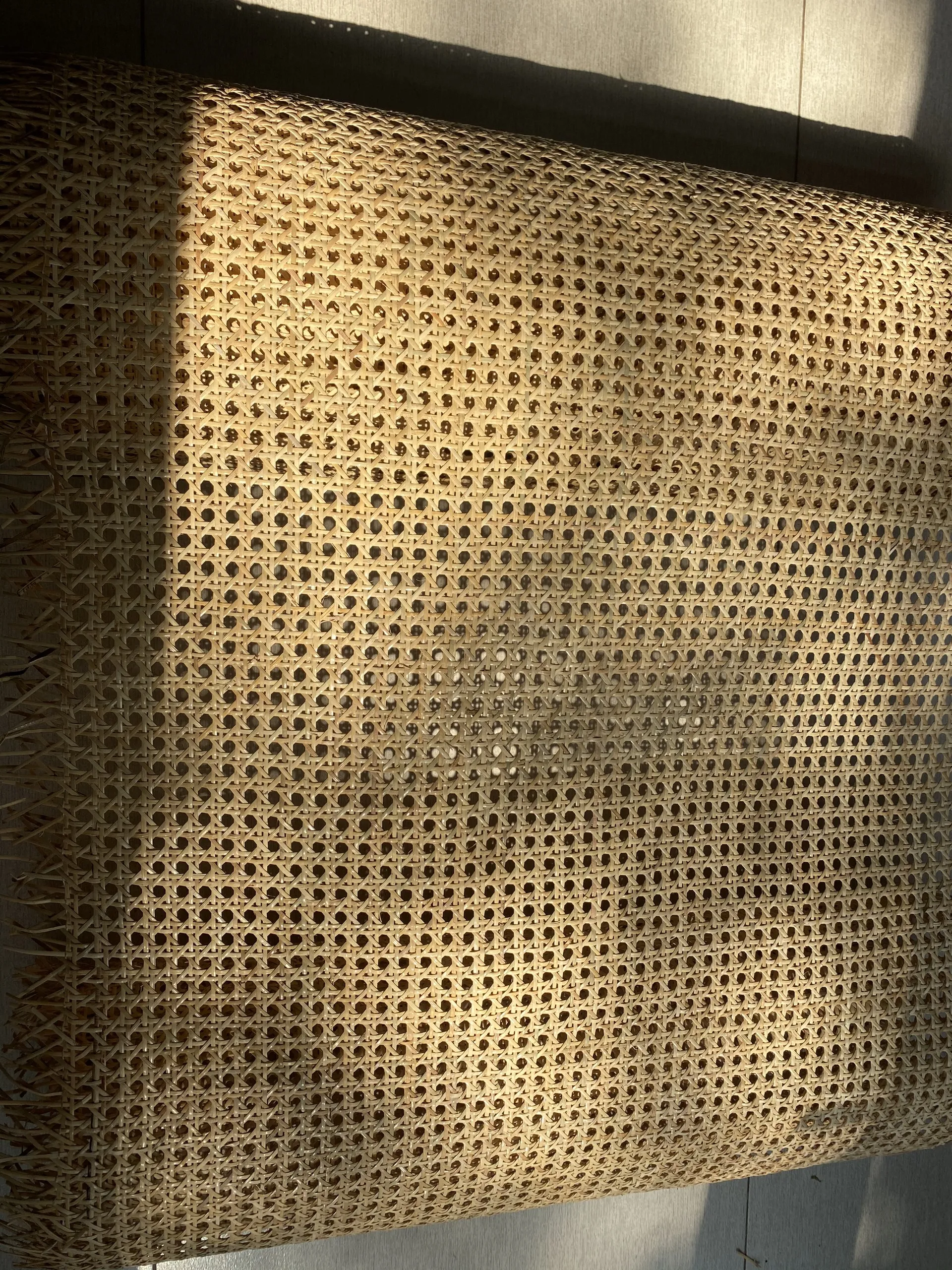 Wholesale Rattan Webbing Cane Open/Square/Close knit premium rattan webbing roll