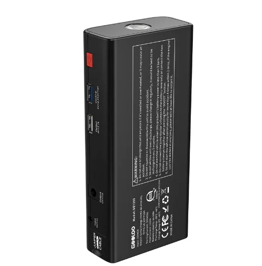 GOOLOO GE1200 индивидуальный дизайн Броня форма светодиодный светильник 1200A пиковое значение тока Портативный литиевая 18650 Power bank пусковое устройство для автомобиля