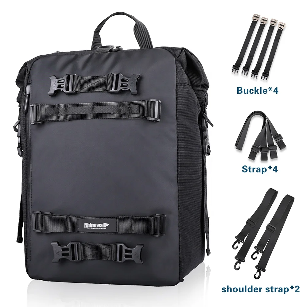 Сумка-багажник для мотоцикла Rhinowalk OEM 30 л сумка на сиденье рюкзак Pannier багаж путешествий с
