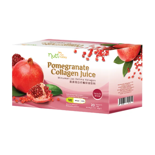 Beauty Skin Whitening Collagen Pomegranate Juice with Acai Berry For Private Label From Malaysia