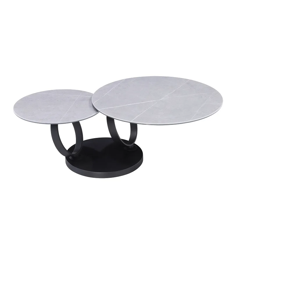Apartment Metal Base White Black ELLY Smart Motion Luxury Coffee Table From Guangdong China