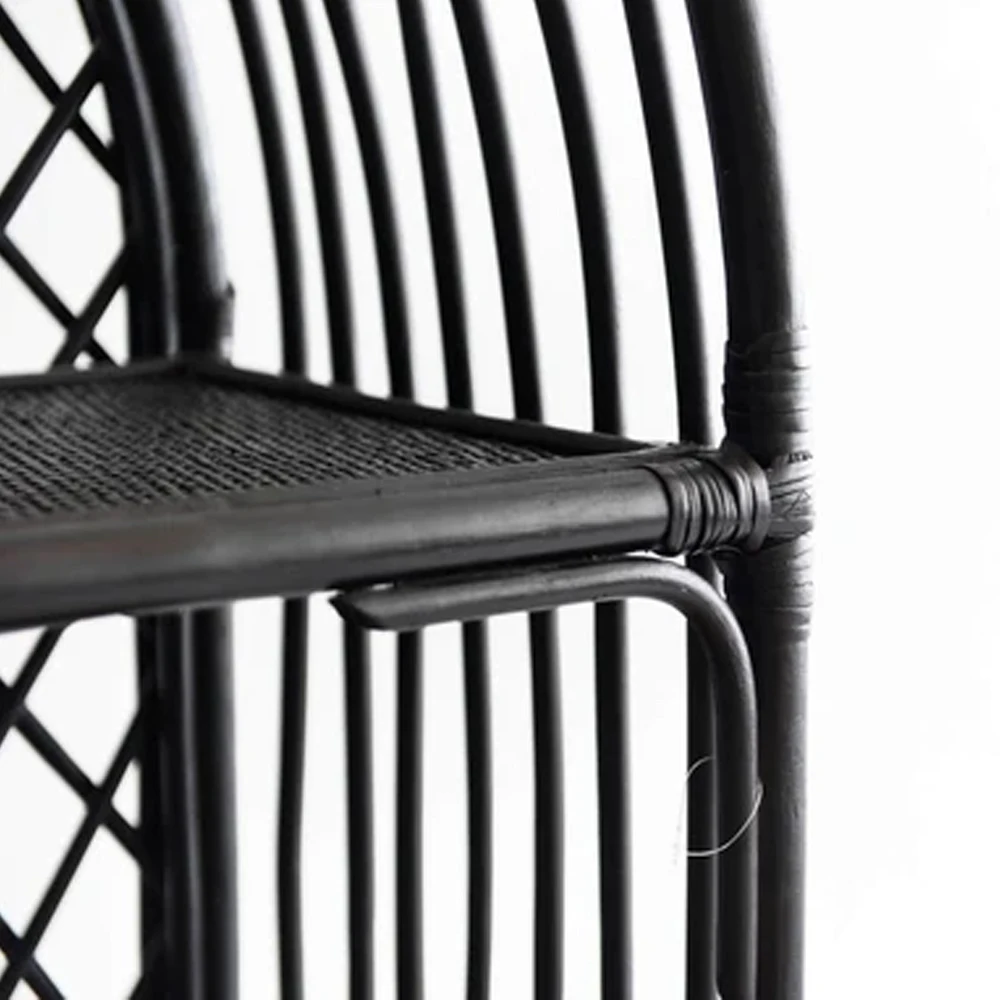 
Vintage Home Decorative Rattan Black Bookshelf Made in Vietnam Wholesale 
