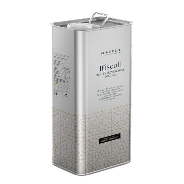 Top quality Italy Extra Virgin Olive Oil Cold Pressed can 5 litres  from Certified Organic Agricolture
