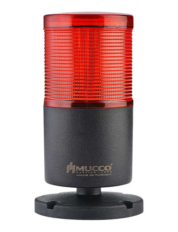 Stack Light with One Section High sound Wall Mount Steady Flashing Rotary Strobing With Buzzer ABS Housing Polycarbonate Lens