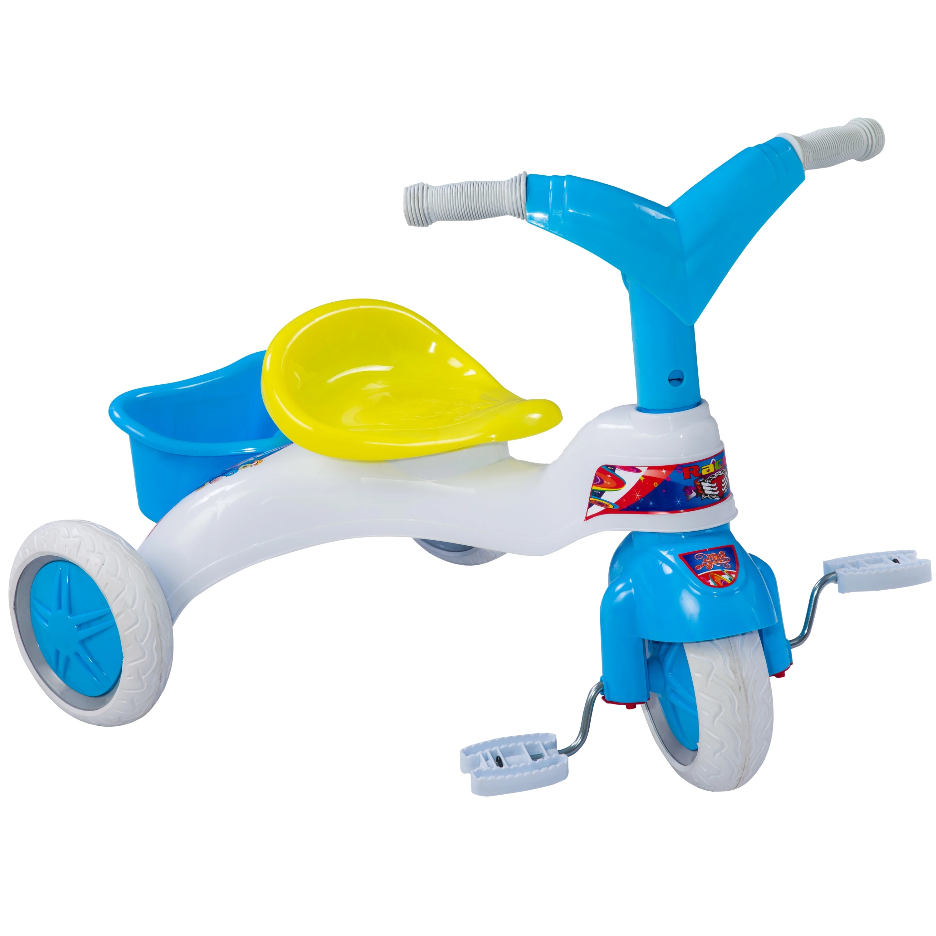 Plastic Tricycle for Kids Baby Child 2-5 Years Bike For Home Slient Soft Wheels Ride On Bike Easy Asseble New Trendy Model