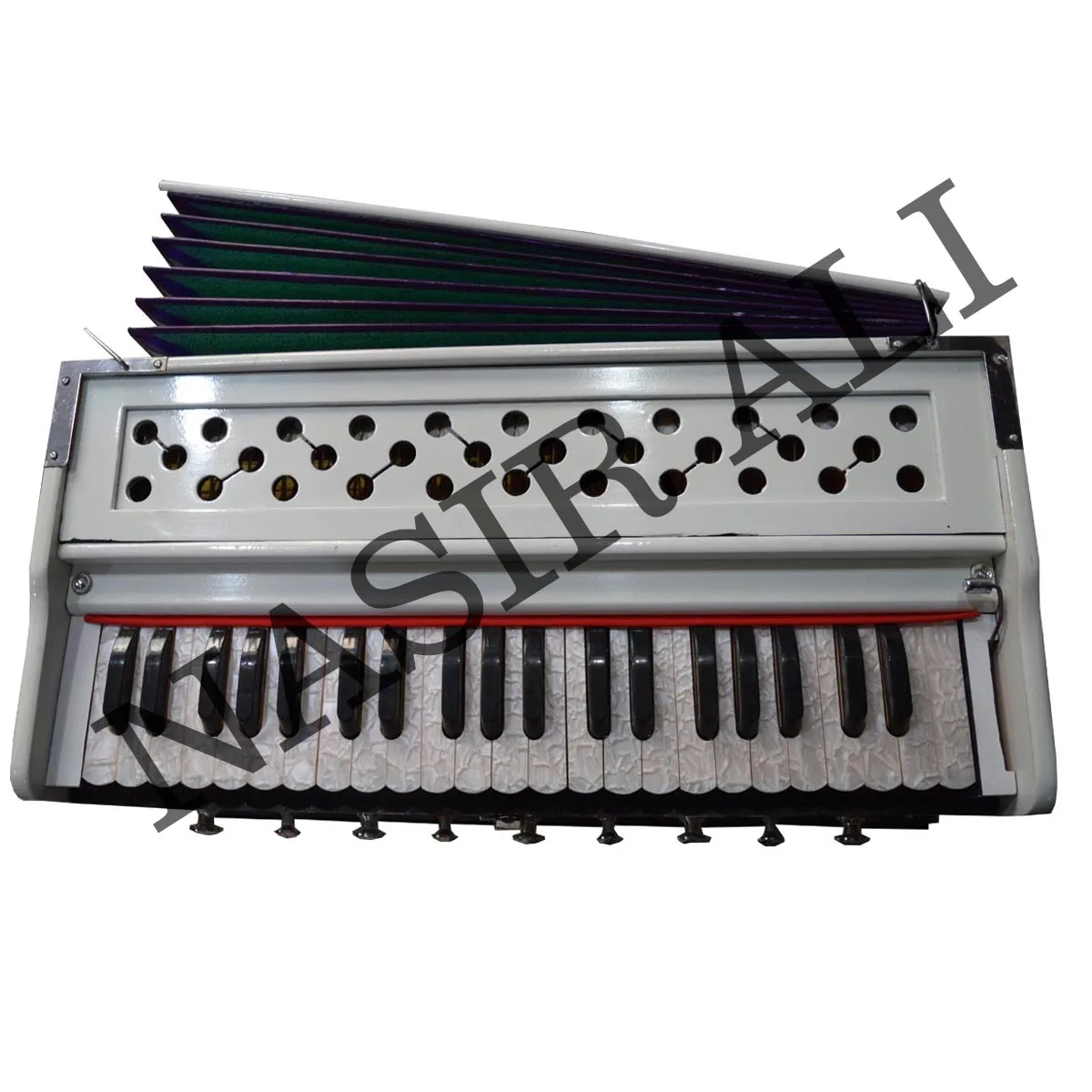 Indian Harmonium~9 Stopper~3 1/2 Octave~Teak Wood~7 Fold