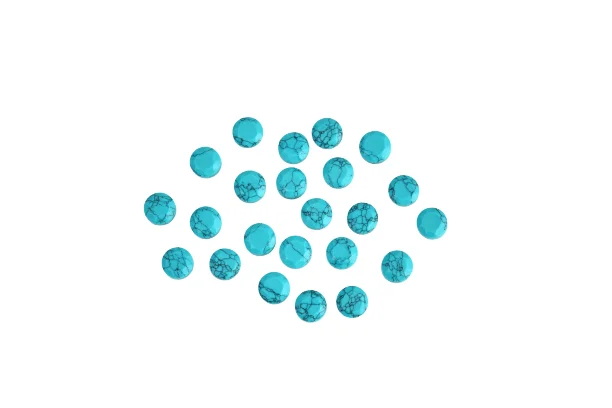 Новый оригинальный бестселлер бирюзовый цвет 4 мм Круглый высококачественный драгоценный камень оптовая продажа готовый запас цена