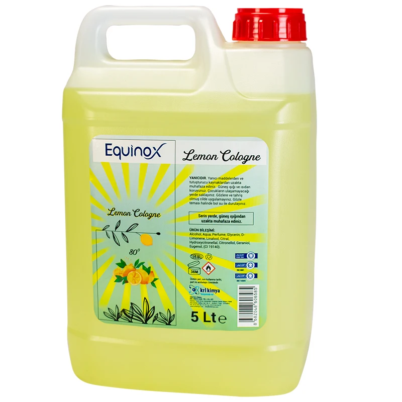 Turkish Cologne Lemon  5 L  Made in Turkey Good Quality %80